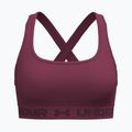 Training bra Under Armour Crossback Mid claret/ox blood
