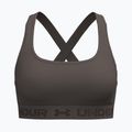 Training bra Under Armour Crossback Mid peppercorn/kona brown