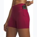 Women's training shorts Under Armour Motion Middy claret/ox blood 4