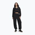 Women's trousers Under Armour Icon Fleece Gym Pant ultimate black/white 2