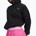 Women's sweatshirt Under Armour Icon Fleece Hoodie ultimate black/white 3