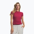 Women's training shirt Under Armour Motion Fitted SS claret/ox blood
