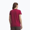 Women's T-shirt Under Armour Rival Core claret/white 2