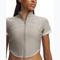 Women's training shirt Under Armour HeatGear Novelty timberwolf taupe/summit white 3