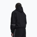 Men's sweatshirt Under Armour Icon Fleece Taped Hoodie ultimate black/white 2