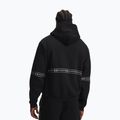 Men's sweatshirt Under Armour Icon Fleece Taped Full Zip ultimate black/white 2