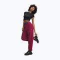 Women's trousers Under Armour Icon Fleece Gym Pant claret/white 2