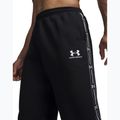 Men's trousers Under Armour Icon Fleece Taped Jogger ultimate black/white 4
