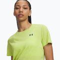Women's training shirt Under Armour Tech Twist green citrine/arden green 3