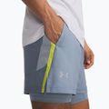 Men's running shorts Under Armour Launch 5" 2IN1 Shorts blue wind/blue fog/reflective 4