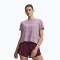 Women's running shirt Under Armour Velociti SS mauve pink/reflective