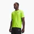 Men's training shirt Under Armour Tech Utility SS green citrine/black