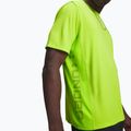 Men's training shirt Under Armour Tech Utility SS green citrine/black 3