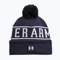 Men's winter hat Under Armour Halftime Pom Beanie midnight navy/white/white