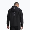 Men's training jacket Under Armour Tech Utility Woven Jacket black/black/steel 2