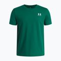 Children's T-shirt Under Armour Sportstyle Left Chest campus ivy/white
