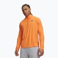 Men's sweatshirt Under Armour Tech Textured 1/2 Zip LS outrageous orange/black