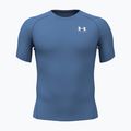 Men's training shirt Under Armour HG Armour Comp aegean blue/white