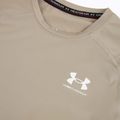 Men's training shirt Under Armour HG Armour Comp timberwolf taupe/white 3