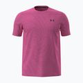 Men's training shirt Under Armour Vanish Seamless Novelty SS pink frenzy/ultimate black