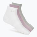 Women's socks Under Armour Vanish 3 Pack mauve pink/titanium/purple echo