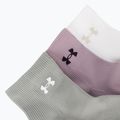 Women's socks Under Armour Vanish 3 Pack mauve pink/titanium/purple echo 5
