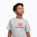 Children's T-shirt New Balance Jersey Stacked Logo Tee athletic grey heather 5