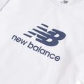 Children's set New Balance Stacked Logo Tee & FT Short nb bright white 11