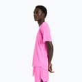 Men's T-shirt New Balance Athletics Run pink heat heather 4