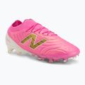Football boots New Balance Tekela Elite Low V5 FG pink heat/metallic gold/pink satin
