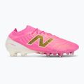 Football boots New Balance Tekela Elite Low V5 FG pink heat/metallic gold/pink satin 2