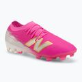 Football boots New Balance Furon Elite V8 SG pink heat/sea salt/gold metallic