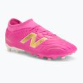 Children's football boots New Balance Tekela Team V5 pink heat/metallic gold/pink satin