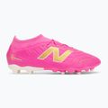 Children's football boots New Balance Tekela Team V5 pink heat/metallic gold/pink satin 2