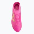 Children's football boots New Balance Tekela Team V5 pink heat/metallic gold/pink satin 5
