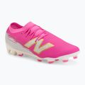 Football boots New Balance Furon Team V8 FG pink heat/sea salt/gold metallic
