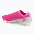 Football boots New Balance Furon Team V8 FG pink heat/sea salt/gold metallic 3
