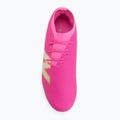 Football boots New Balance Furon Team V8 FG pink heat/sea salt/gold metallic 5