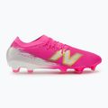 Football boots New Balance Furon Pro V8 FG pink heat/sea salt/gold metallic 2