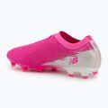 Football boots New Balance Furon Pro V8 FG pink heat/sea salt/gold metallic 3