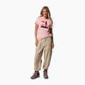 Women's trekking T-shirt Columbia Ruby Springs Graphic Fitted pink sand/get hiked 2