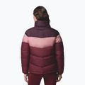 Women's insulated jacket Columbia Puffect II Colorblock rich wine/eraser pink/moonvista 3
