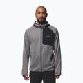 Men's sweatshirt Columbia Triple Canyon Grid Fleece Hooded Full Zip II city grey/black