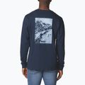 Men's sweatshirt Columbia Explorers Canyon collegiate navy branded blanket 2