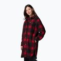 Women's shirt Columbia Wildbest Venture Long Fleece Coat mountain red blurred ombre 4