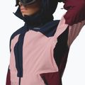 Women's ski jacket Columbia Liftline eraser pink/collegiate navy/rich wine 9