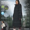 Women's down coat Columbia Amaze Puff Long Hooded black 19