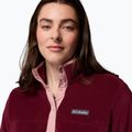 Women's sweatshirt Columbia Benton Springs 1/2 Snap rich wine/eraser pink 5
