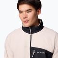 Men's fleece sweatshirt Columbia Fast Trek Overlay Full Zip dark stone/black 6