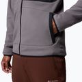 Men's fleece sweatshirt Columbia Fast Trek Overlay Full Zip city grey/black 6